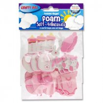 Foam Stickers - Baby Boy & Girl 2 Asst