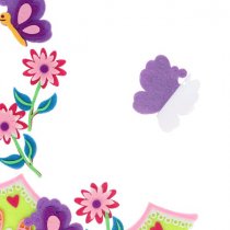 Crafty Bitz Felt Stickers - Flower Garden