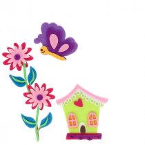 Crafty Bitz Felt Stickers - Flower Garden