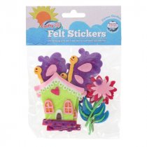 Crafty Bitz Felt Stickers - Flower Garden