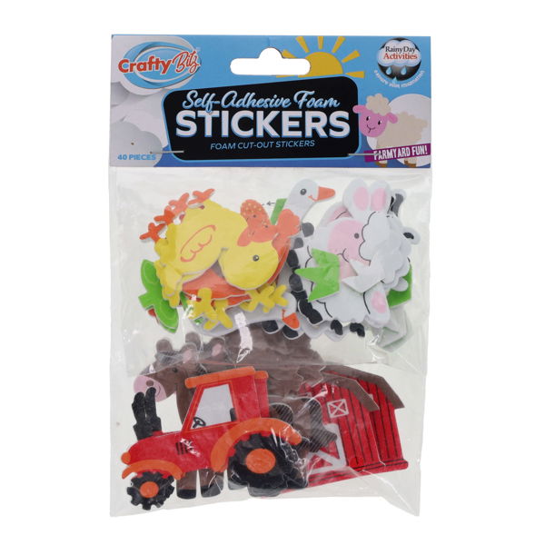 Crafty Bitz Pkt.40 Foam Stickers - Farmyard