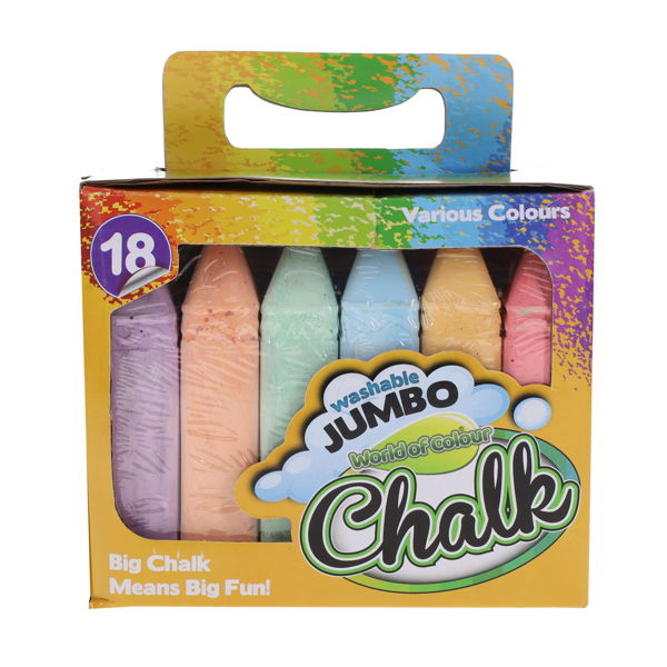 World of Colour Box 18 Jumbo Chalk Coloured