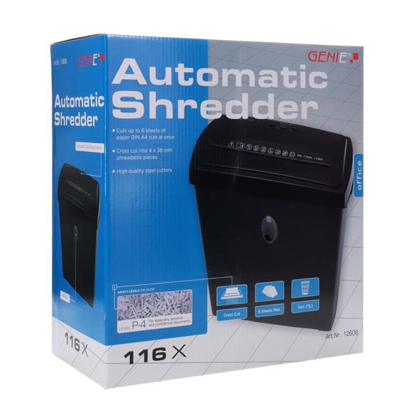 Genie 116x 11Ltr Cross Cut Automatic Shredder
