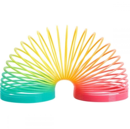 Plastic Slinky- Rainbow