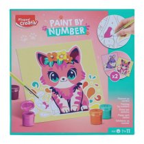 Maped Creativ 16pce Paint By Numbers Set - Cat/Bunny