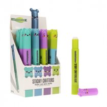 World of Colour Sticky Critters Glue Sticks CDU - Asst