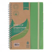 Concept Green A5 Project Book 100 Sheets - 2 Asst