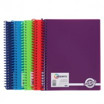 Premto A5 160pg PP Spiral Notebook - Asst
