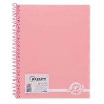 Premto Pastel A5 160pg PP Spiral Notebook - Asst