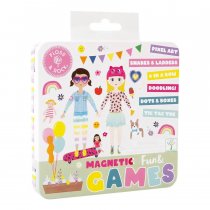 Floss & Rock Dolly Magnetic Games Tin, 6-in-1