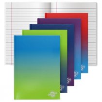 Premto Fusion A4 160pg Hardback Notebook - 5 Asst colours