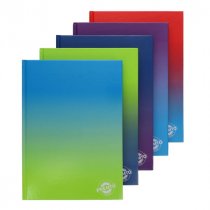 Premto Fusion A4 160pg Hardback Notebook - 5 Asst colours