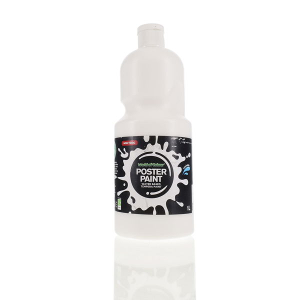 World of Colour 1ltr Poster Paint - White