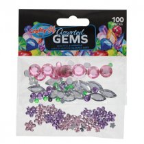 Crafty Bitz Pkt.100 Gem Stones Asst