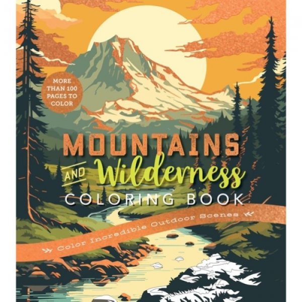 Mountains & Wilderness Coloring Book