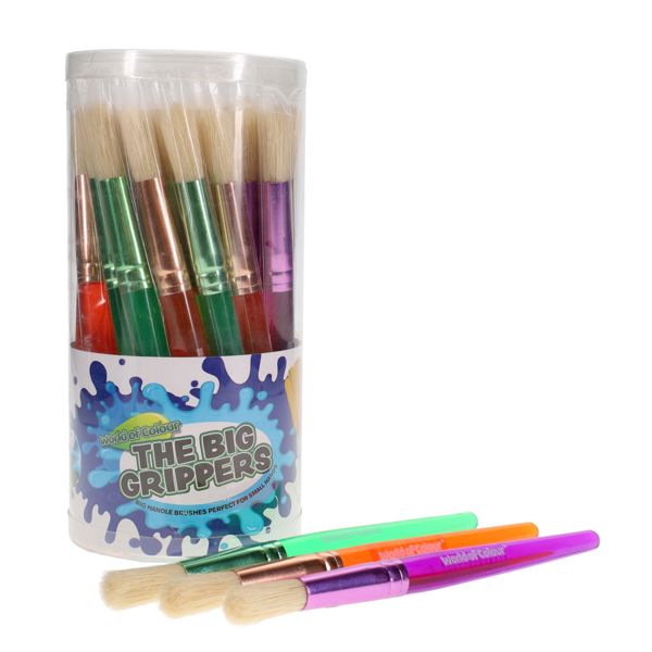 World of Colour The Big Grippers Paint Brush - Round Head