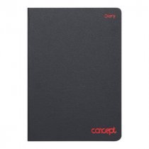 Concept A5 Undated Page A Day Diary With Times & Notes