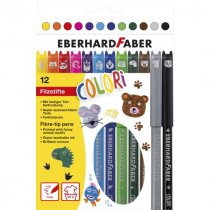 EberhardFaber Animal FELT TIP PENS ANIMAL BOX OF 12