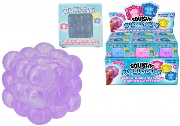 Squishy Bubble Sensory Cube- Assorted clours