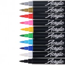 Icon Pkt.10 Acrylic Brush Pens