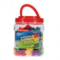 Clever Kidz Sorting Game - Tub 96 Rainbow Bears
