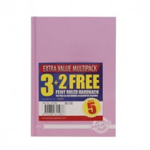 Premto Pastel Pkt.5 A5 160pg Hardback Notebook