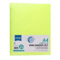 Concept A4 Ring Binder With 10 Punched Pockets