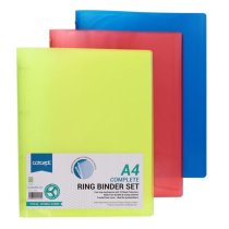 Concept A4 Ring Binder With 10 Punched Pockets