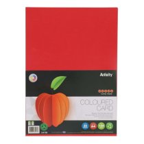 Premier Activity A4 160gsm Card 50 Sheets - Candy Apple