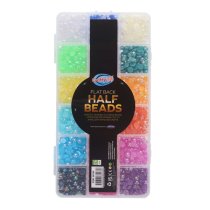 Crafty Bitz Flat Back Half Beads