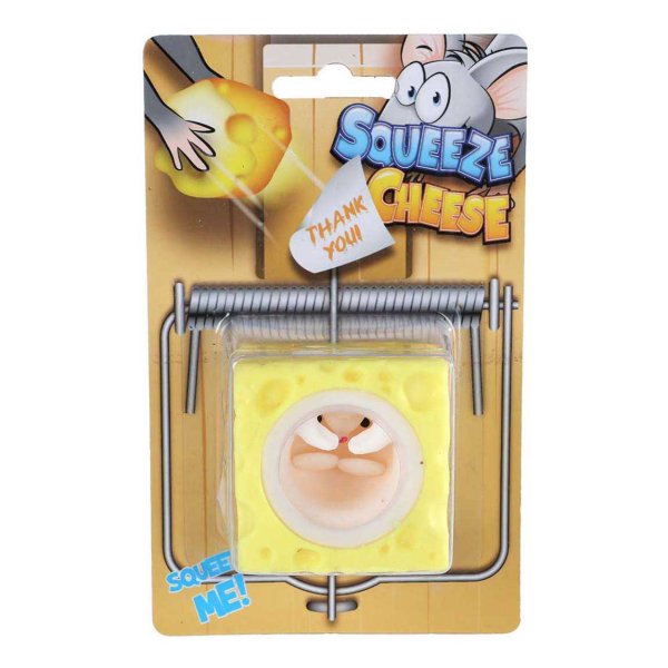 Squeeze Cheese pop Up Mouse Squishy- Assorted