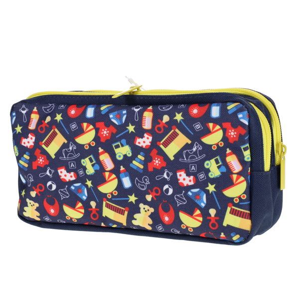 Double Zip Pencil Case- Patterns
