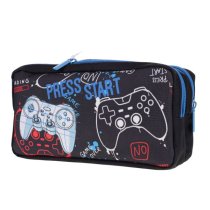 Double Zip Pencil Case- Gaming