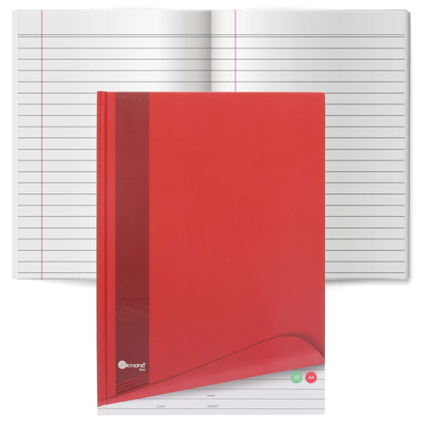 Ormond Red A4 160pg Hardback Notebook