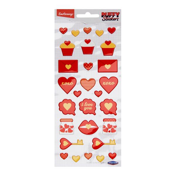 Emotionery Pkt.29 Puffy Stickers - Love