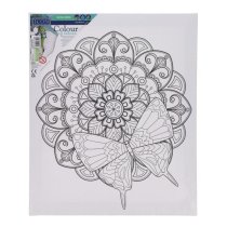 Icon 250x300mm Colour My Canvas - Butterfly