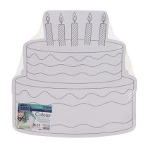 Icon Pkt.2 300x294mm Colour My Canvas - Birthday Cake