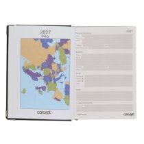 Concept A5 2027 Diary Page A Day - Black