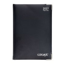 Concept A5 2027 Diary Page A Day - Black