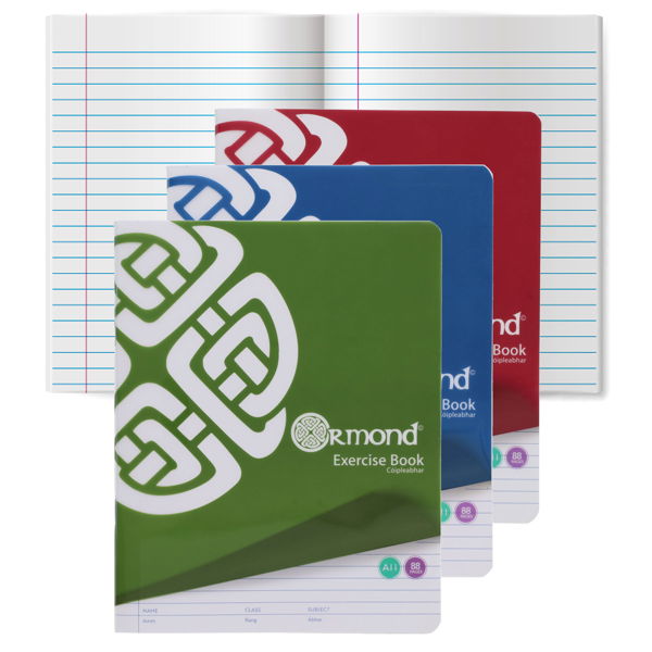 A11 88pg Durable Cover Exercise Copy Books