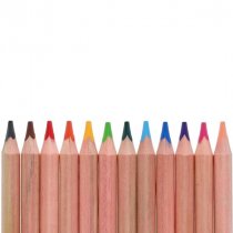 WOC BOX 12 JUMBO TRIANGLE EASY GRIPS COLOUR PENCILS