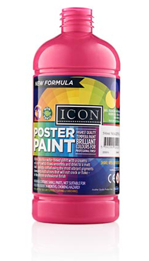 ICON POSTER PAINT 500ml - MAGENTA