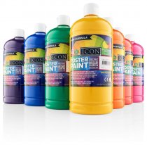 ICON ART 1ltr POSTER PAINT - VIOLET