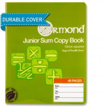 ORMOND 40pg 10mm Sq DURABLE COVER JUNIOR SUM COPY