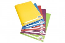PREMTO PKT.5 A4 120pg DURABLE COVER MANUSCRIPT BOOK - 5 ASST.