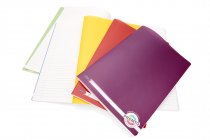 PREMTO PKT.5 A4 120pg DURABLE COVER MANUSCRIPT BOOK - 5 ASST.