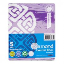 ORMOND PKT.5 No.11 120pg DURABLE COVER COPY BOOKS - BRIGHT