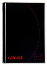 CONCEPT A6 192pg A-Z INDEX BOOK