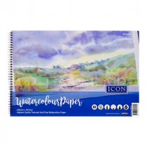 ICON A3 300gsm WIRO WATERCOLOUR PAD 12 SHEETS