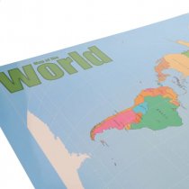 CLEVER KIDZ WALL CHART - MAP OF THE WORLD